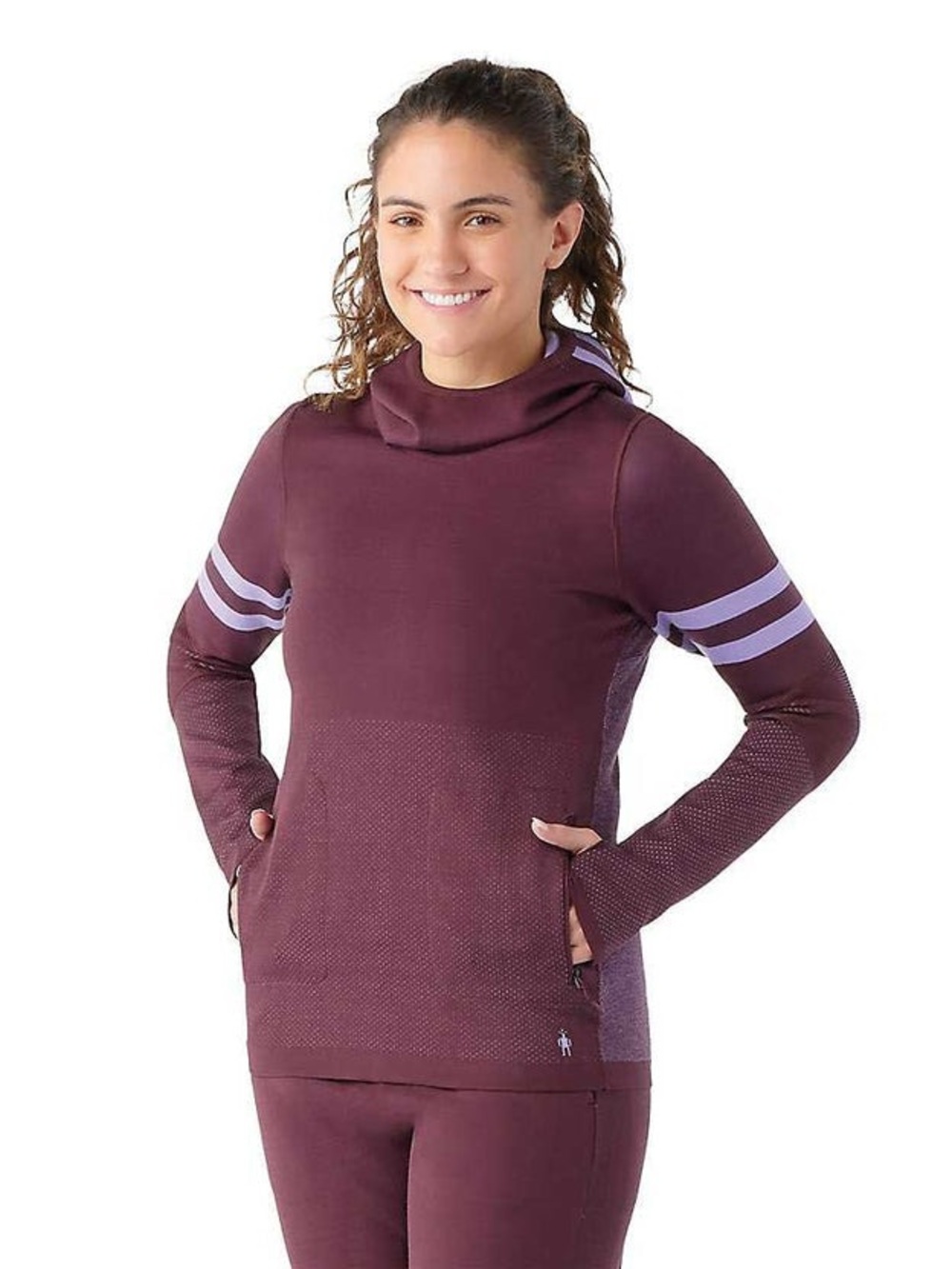 Smartwool Women's Intraknit Merino Tech Pullover Hoodie Size Large